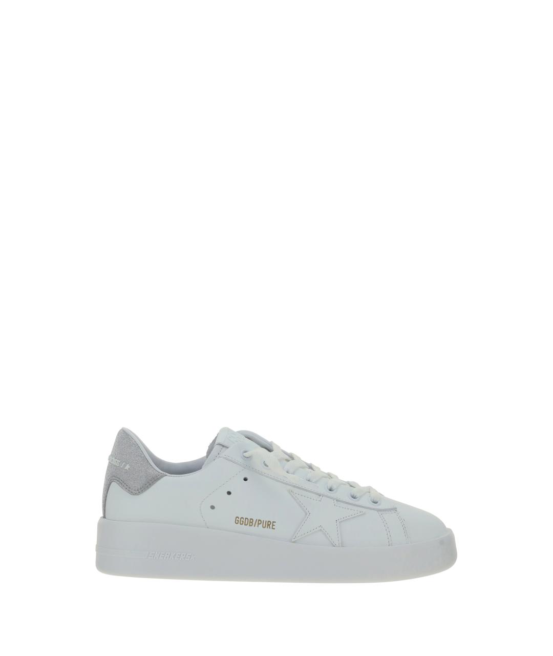 GOLDEN GOOSE Белые кожаные кеды, фото 1