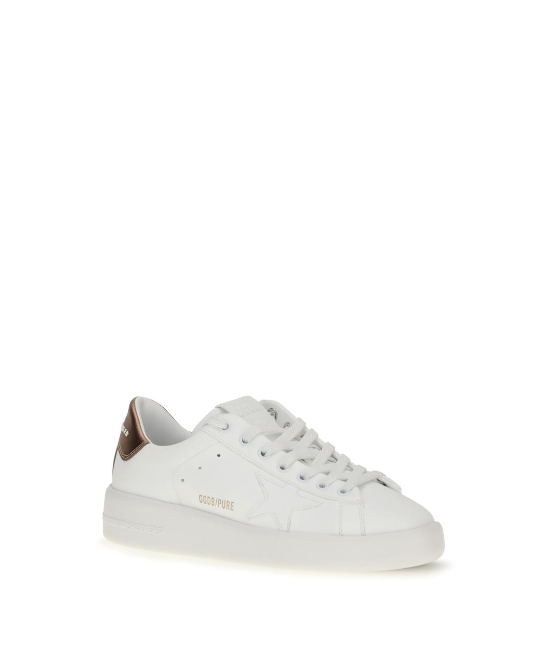 GOLDEN GOOSE Белые кожаные кеды, фото 2