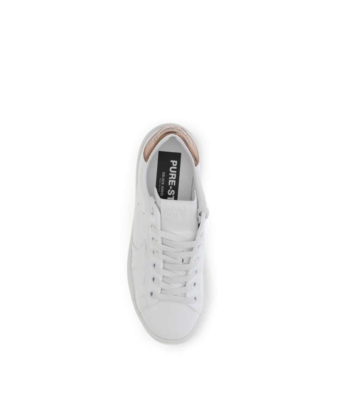 GOLDEN GOOSE Белые кожаные кеды, фото 4