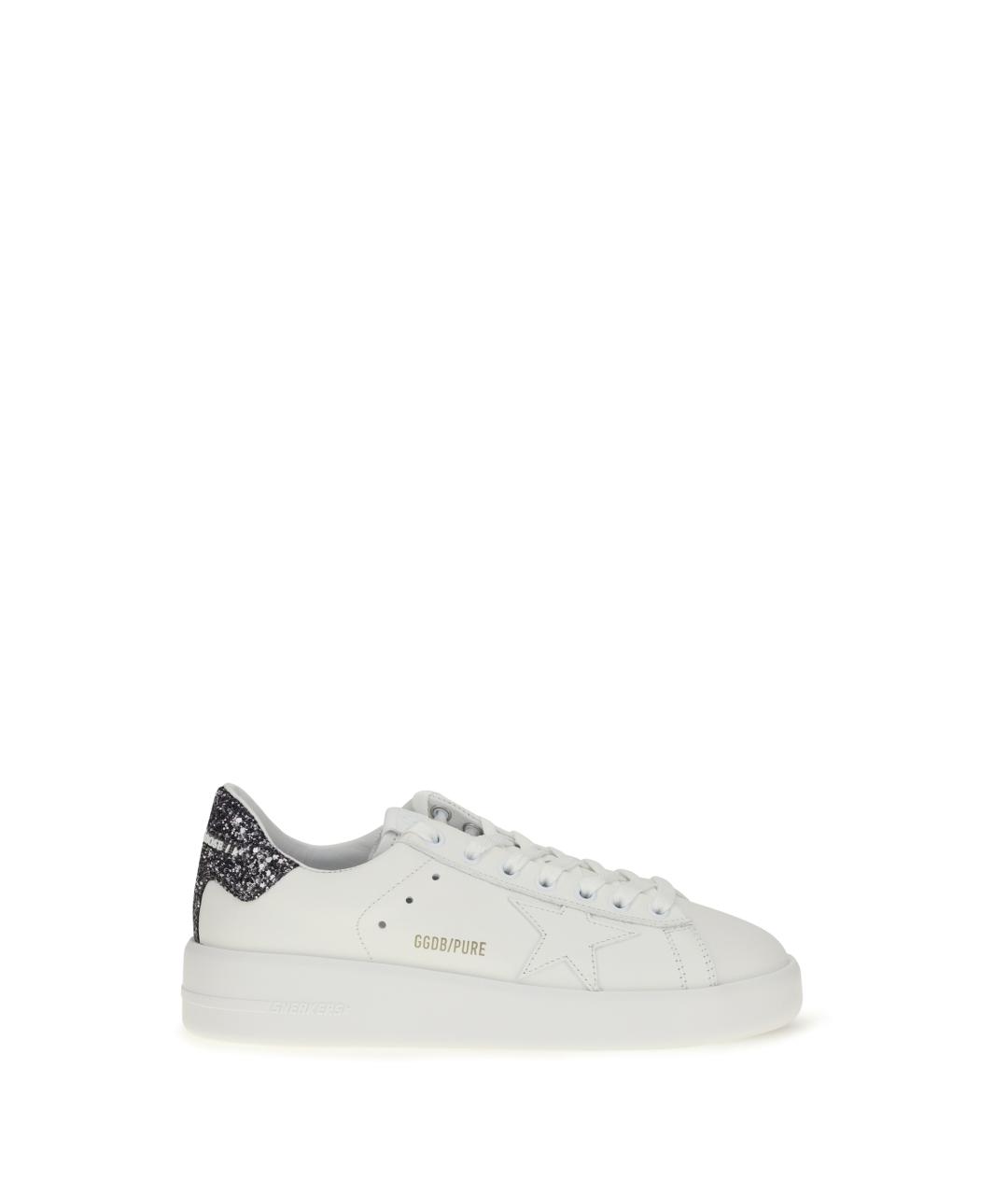 GOLDEN GOOSE Белые кожаные кеды, фото 1
