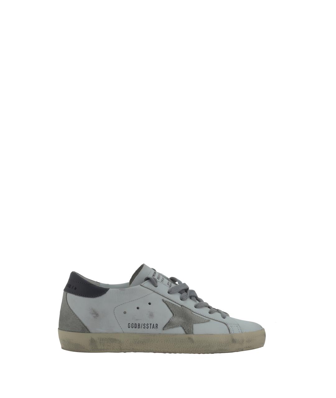 GOLDEN GOOSE Белые кожаные кеды, фото 1