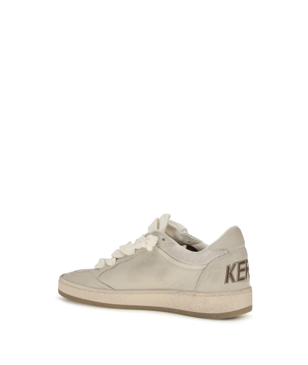 GOLDEN GOOSE Серые кожаные кроссовки, фото 3