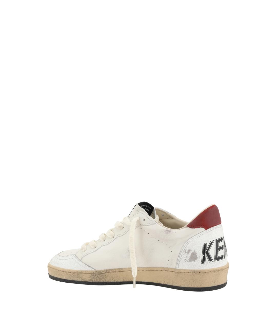 GOLDEN GOOSE Белые кожаные низкие кроссовки / кеды, фото 3