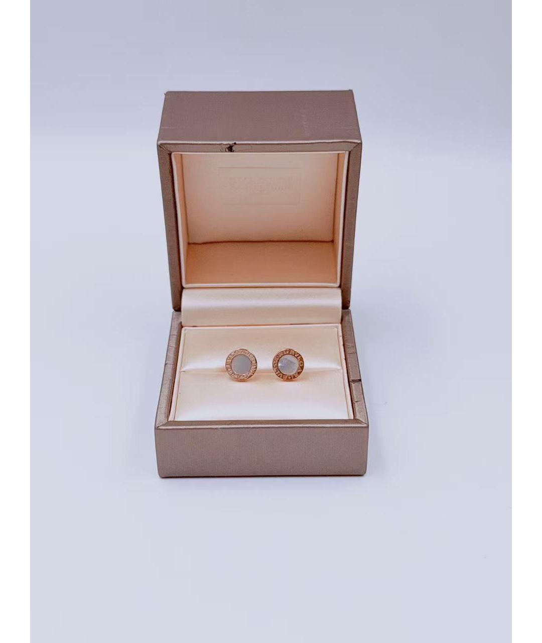 BVLGARI Золотые серьги из розового золота, фото 3
