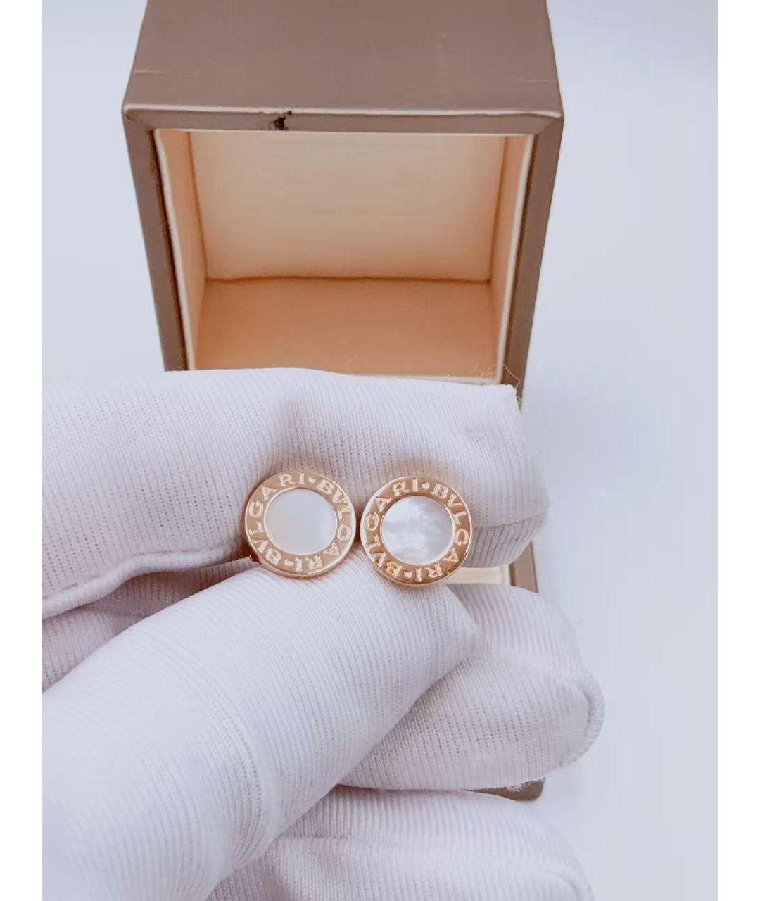BVLGARI Золотые серьги из розового золота, фото 4