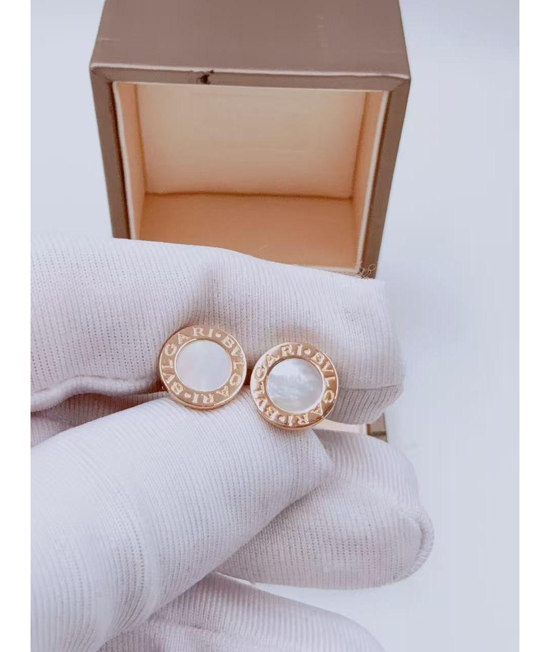 BVLGARI Золотые серьги из розового золота, фото 5