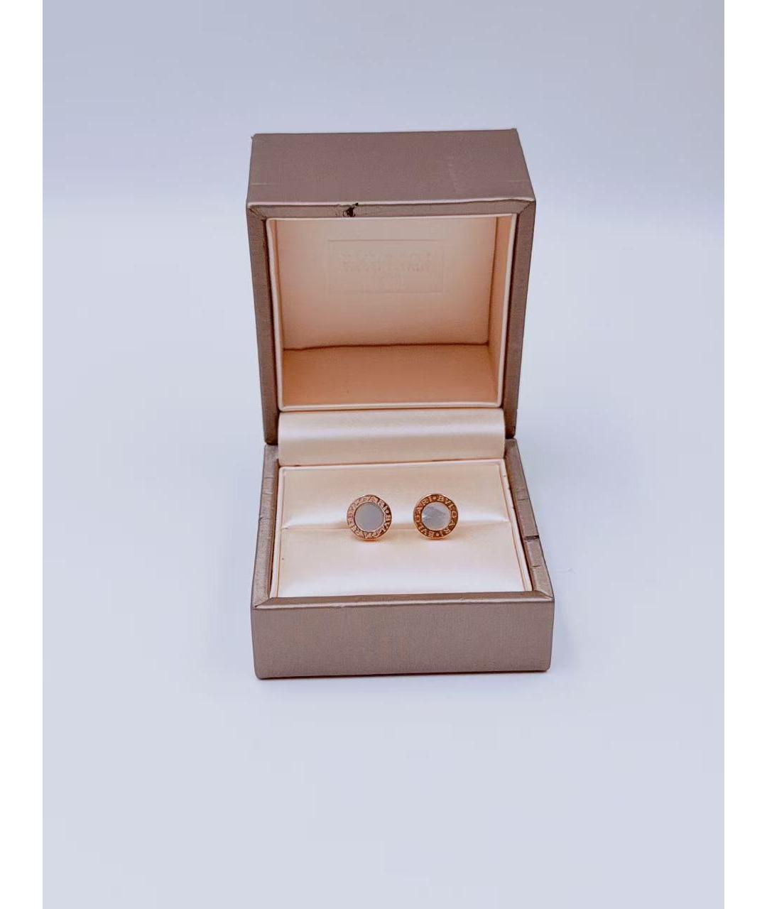 BVLGARI Золотые серьги из розового золота, фото 2