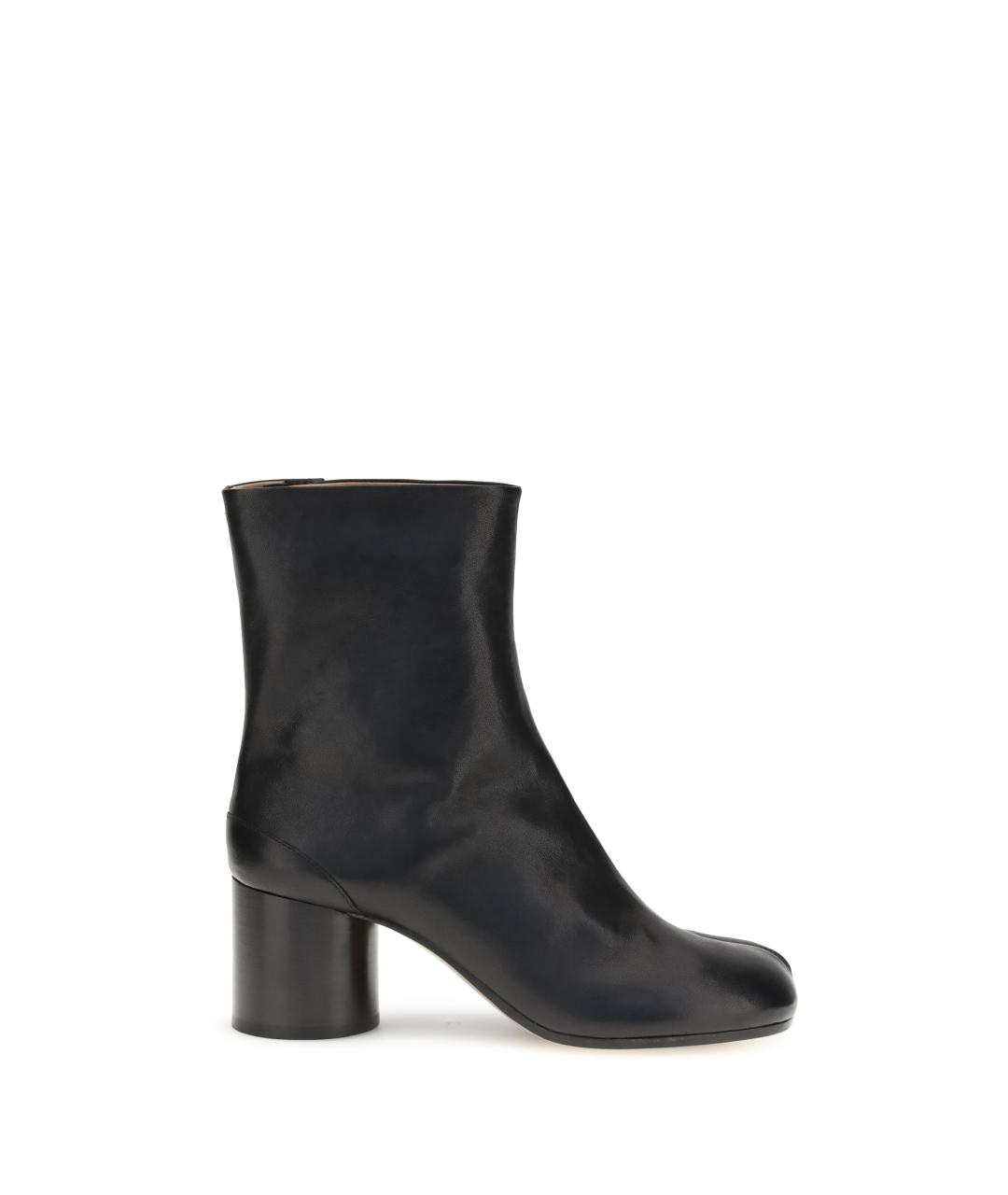 MAISON MARGIELA Черные кожаные ботильоны, фото 1