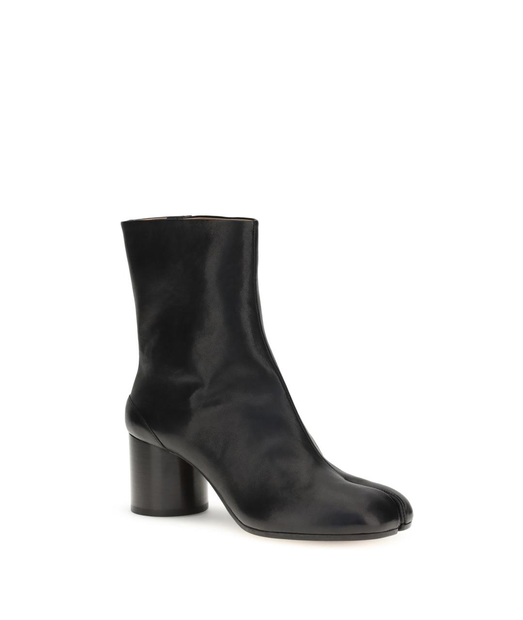MAISON MARGIELA Черные кожаные ботильоны, фото 2