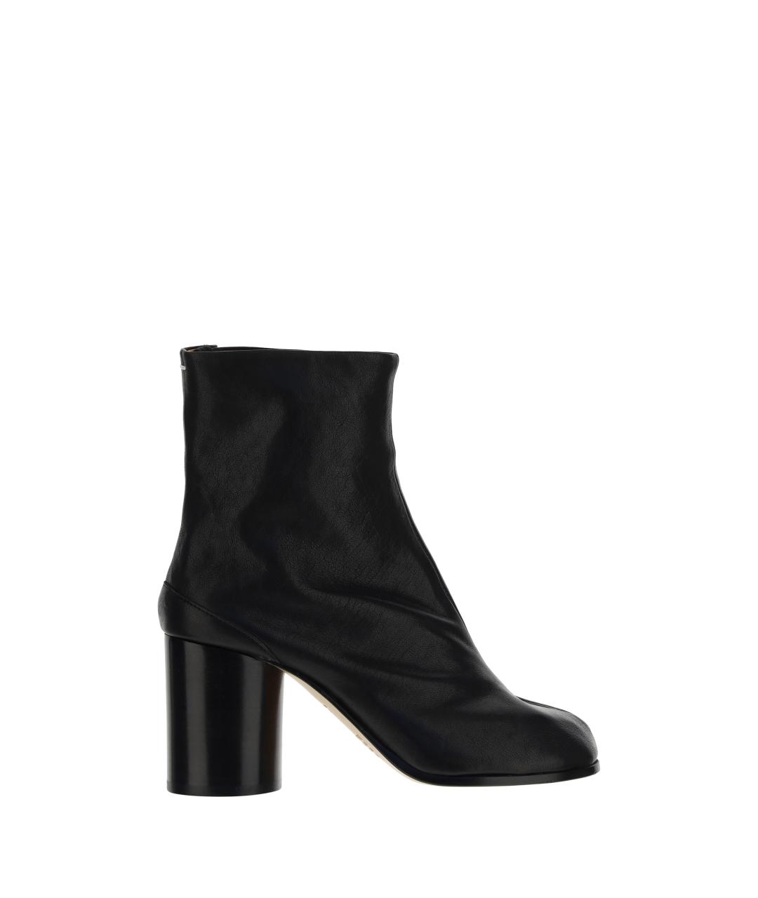 MAISON MARGIELA Черные кожаные ботильоны, фото 1
