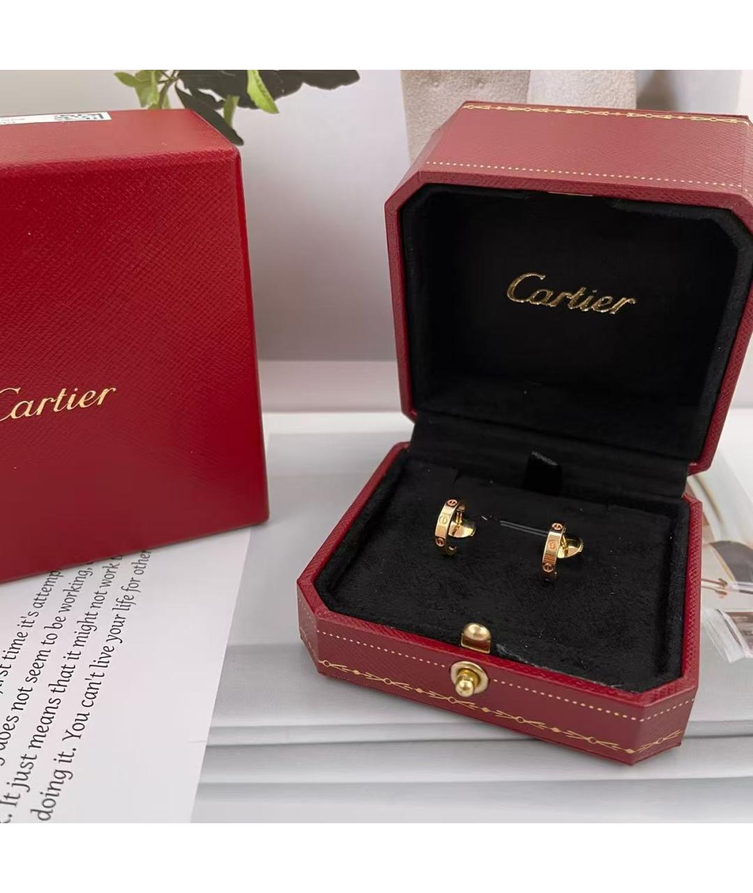 CARTIER Золотые серьги, фото 2