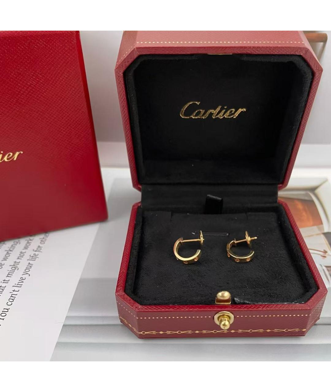 CARTIER Золотые серьги, фото 4