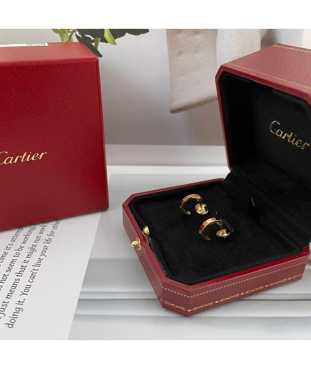 CARTIER Золотые серьги, фото 3