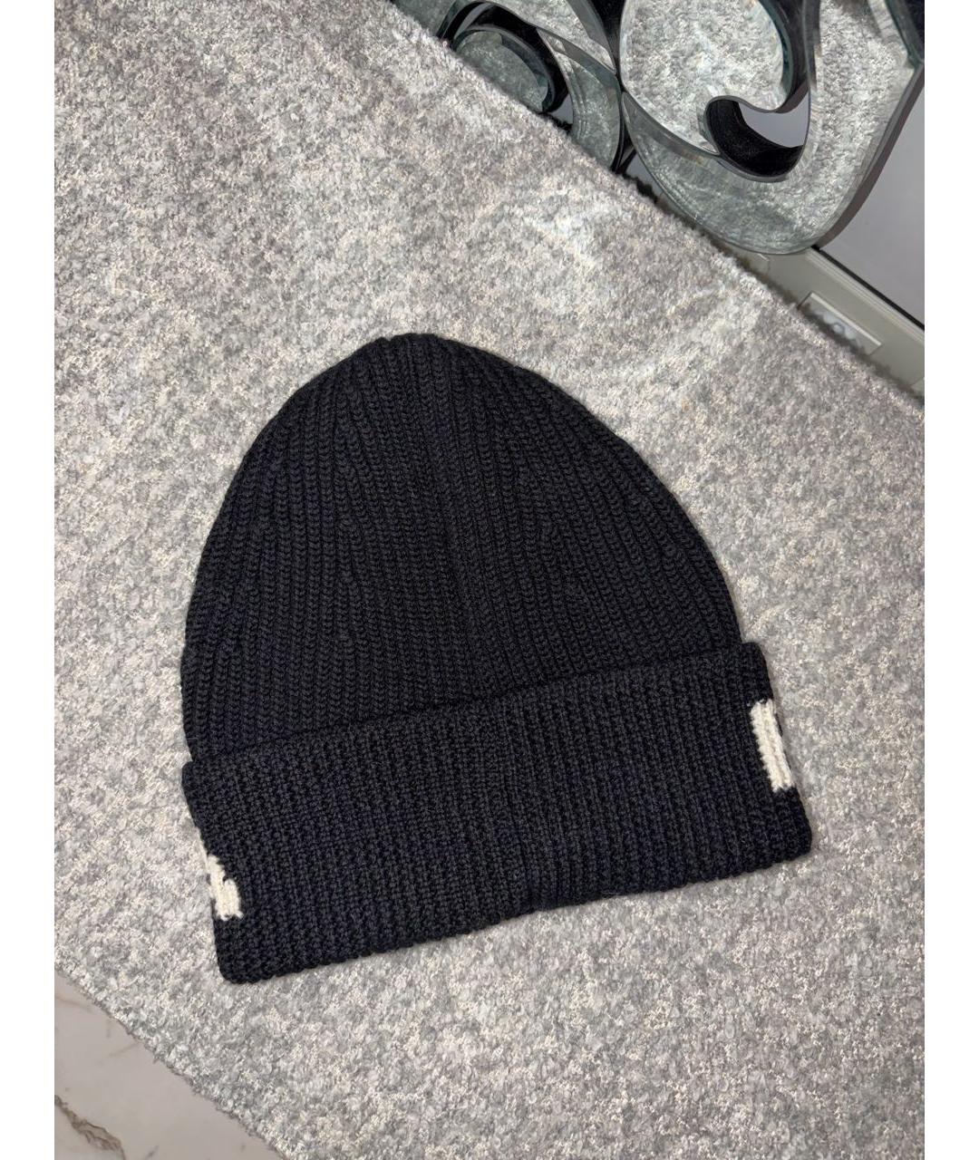 BALENCIAGA Черная шерстяная шапка, фото 2