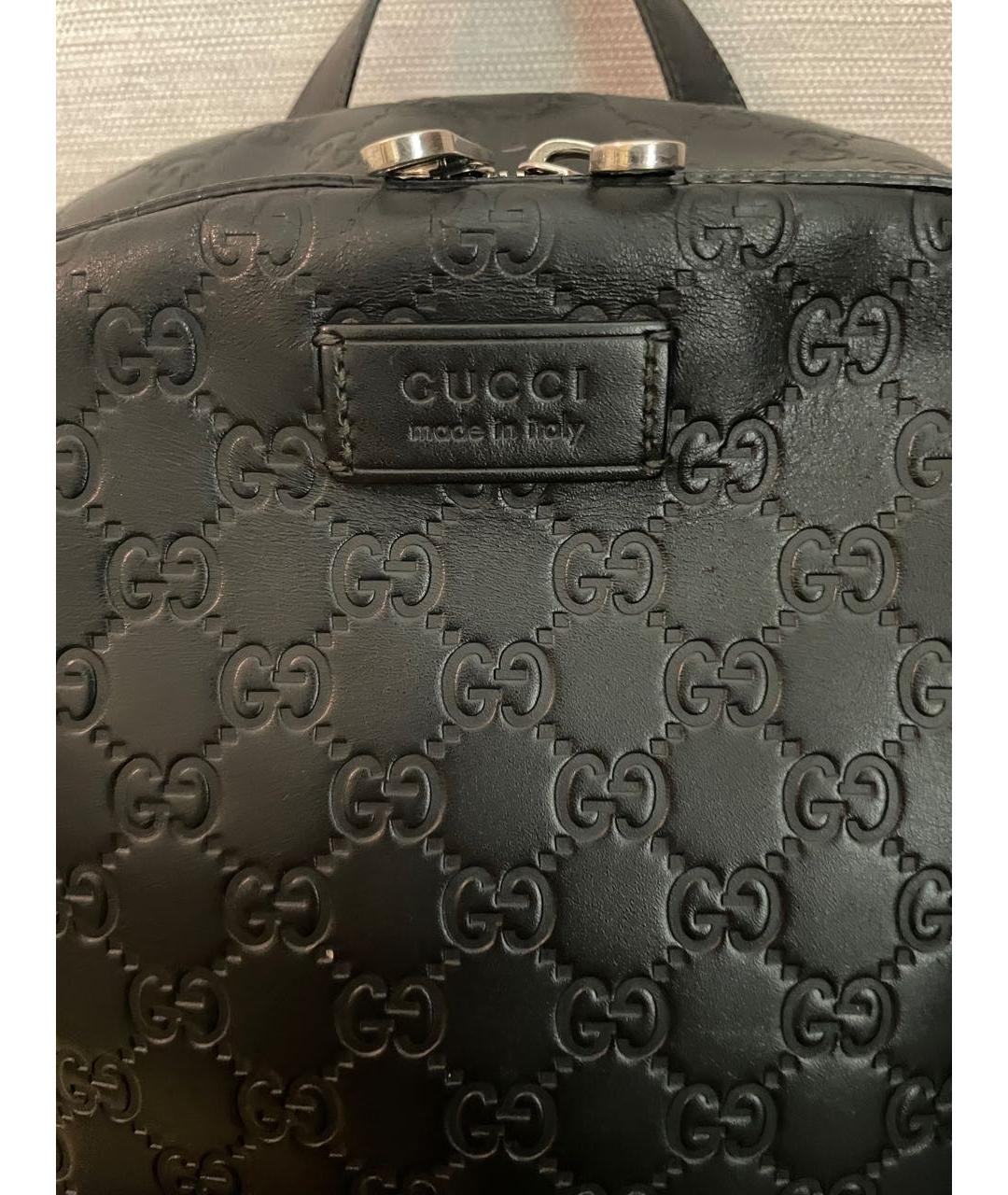 GUCCI Черный кожаный рюкзак, фото 2