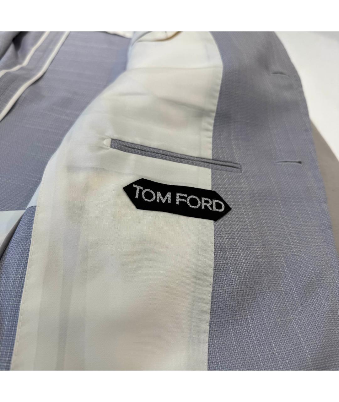 TOM FORD Голубой шелковый пиджак, фото 6