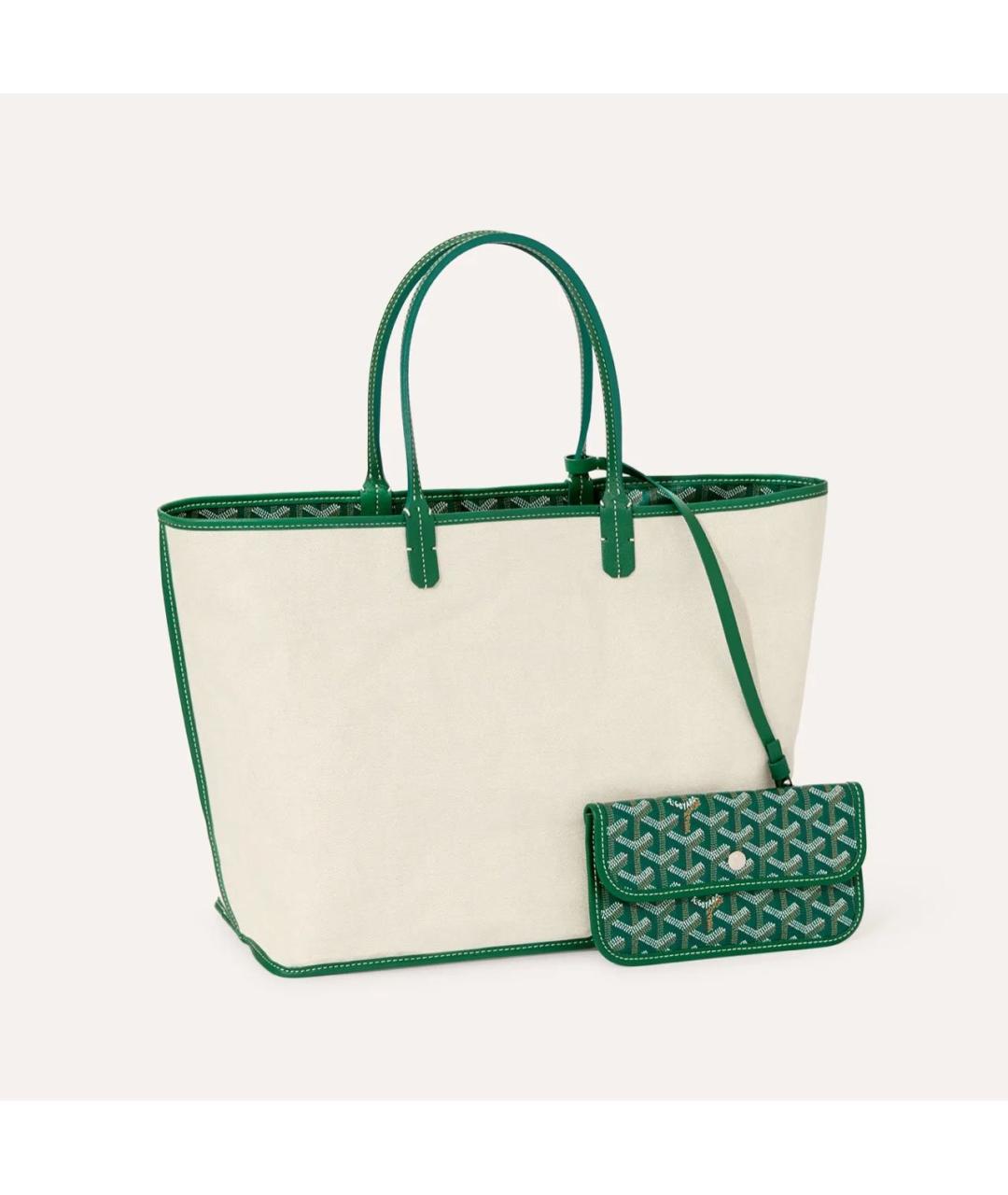 GOYARD Зеленая сумка тоут, фото 2