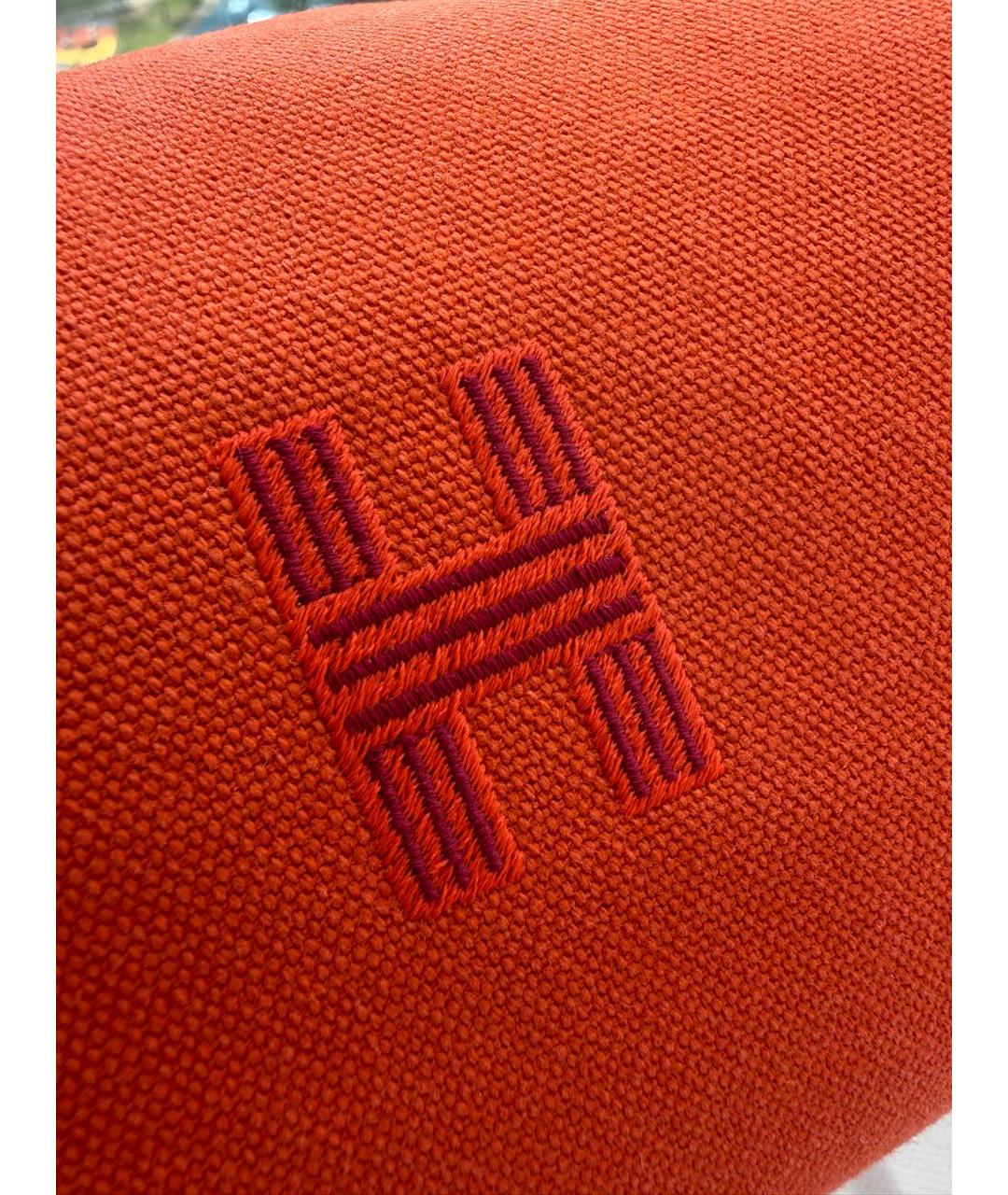 HERMES Оранжевая косметичка, фото 7