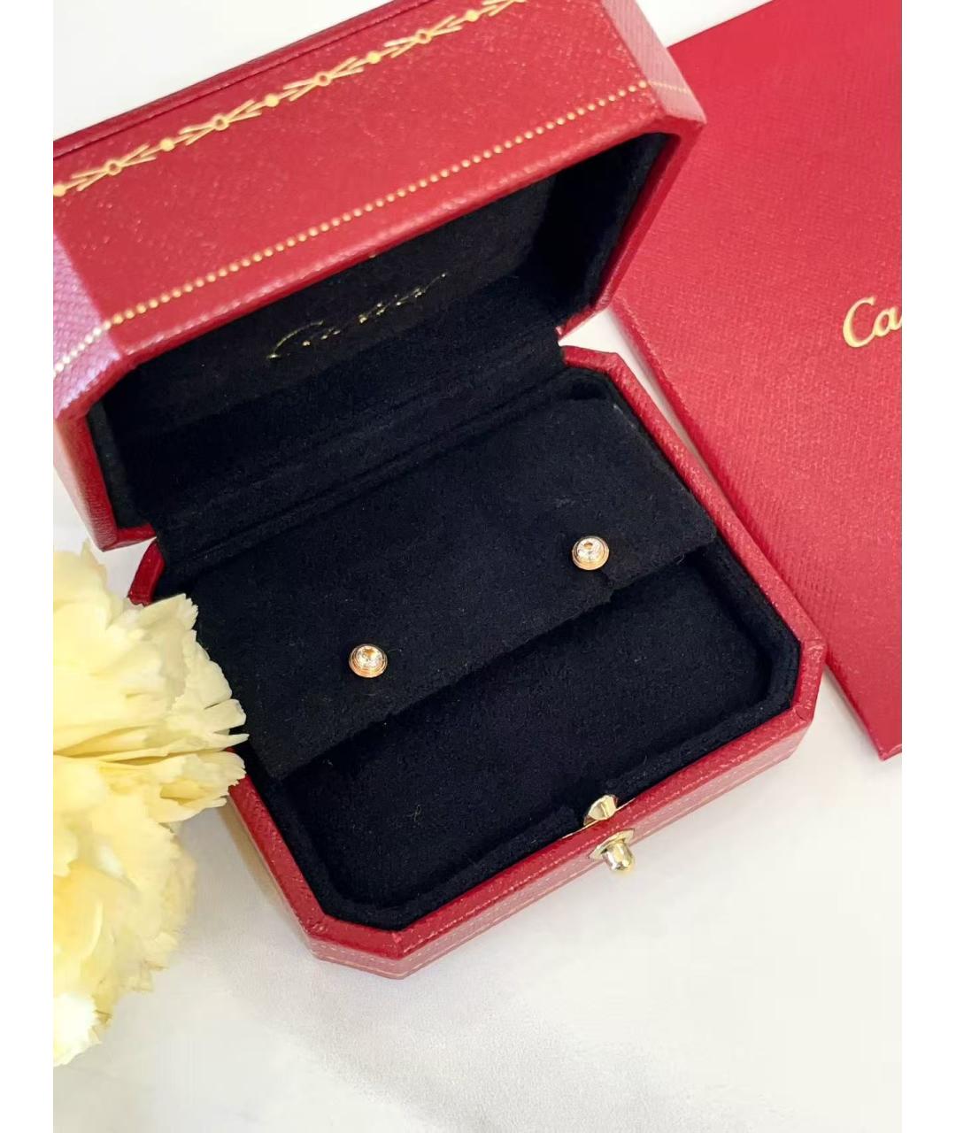 CARTIER Золотые серьги из розового золота, фото 2