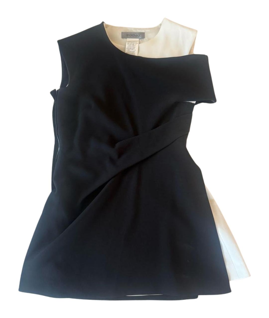 SPORTMAX Черная вискозная блузы, фото 5