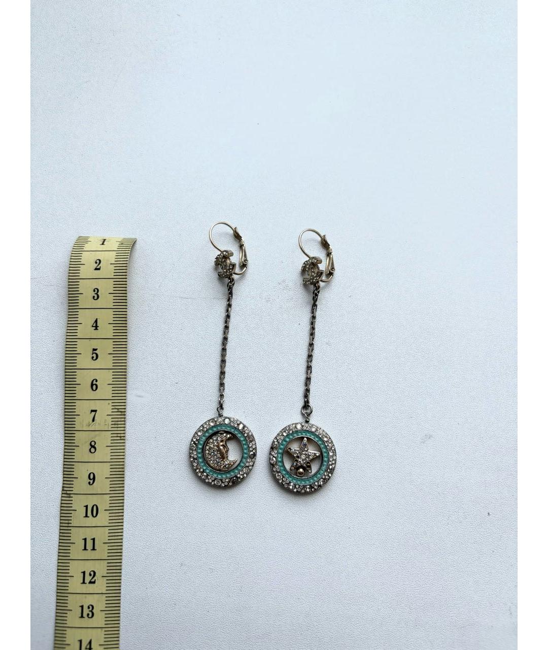 CHANEL Серебряные металлические серьги, фото 3