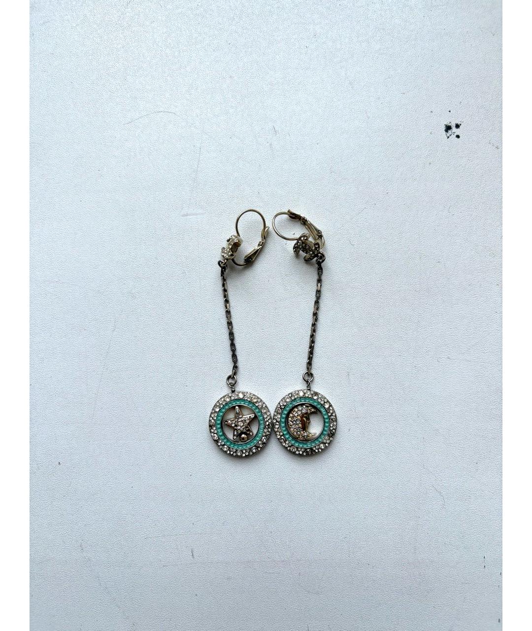 CHANEL Серебряные металлические серьги, фото 9