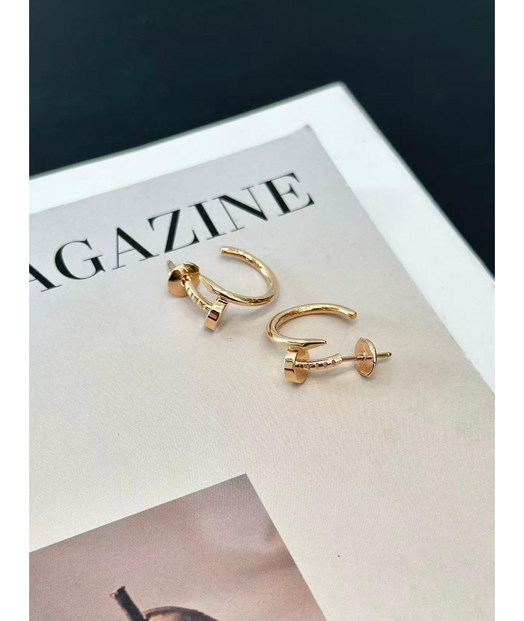 CARTIER Золотые серьги из розового золота, фото 3