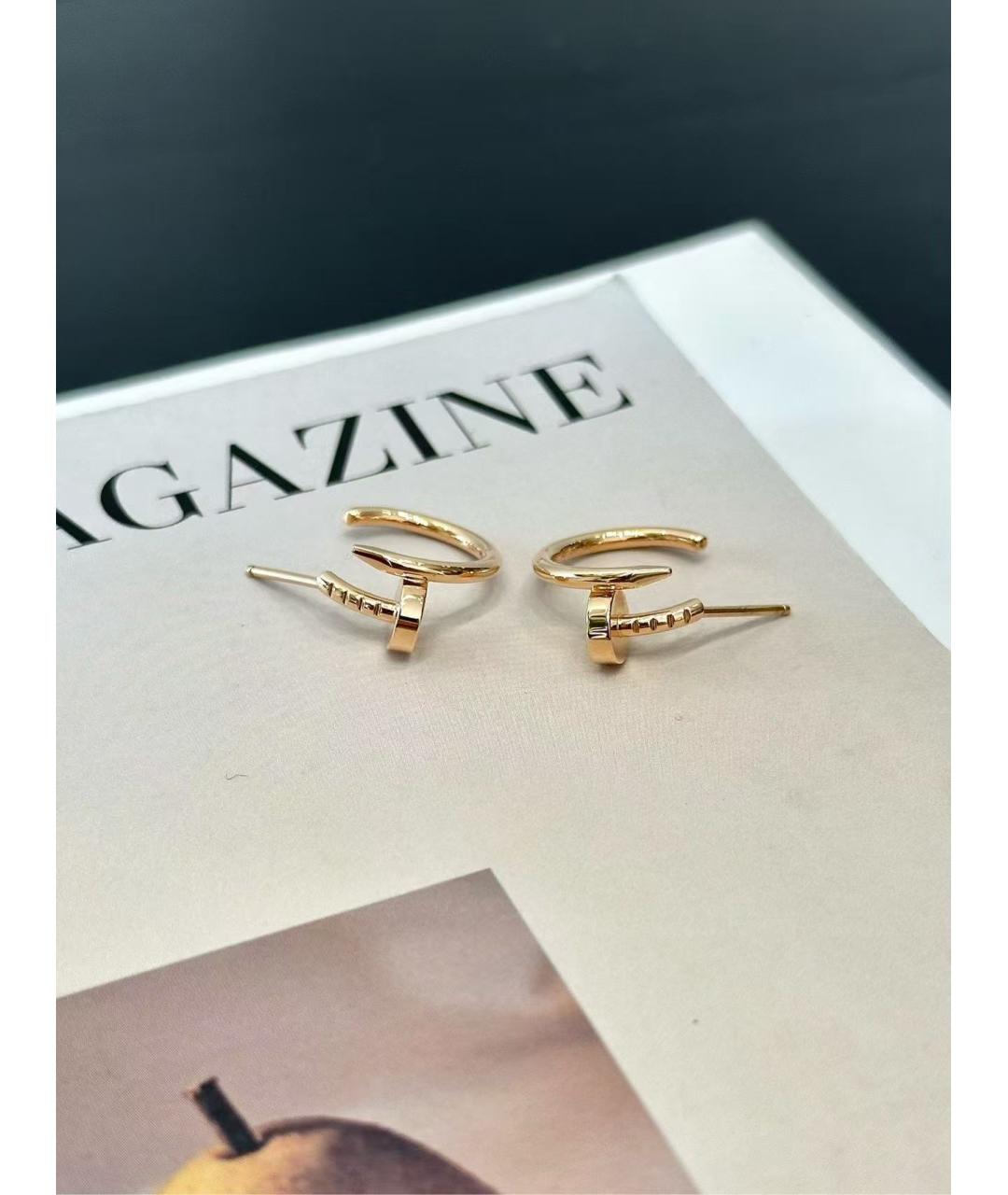 CARTIER Золотые серьги из розового золота, фото 2