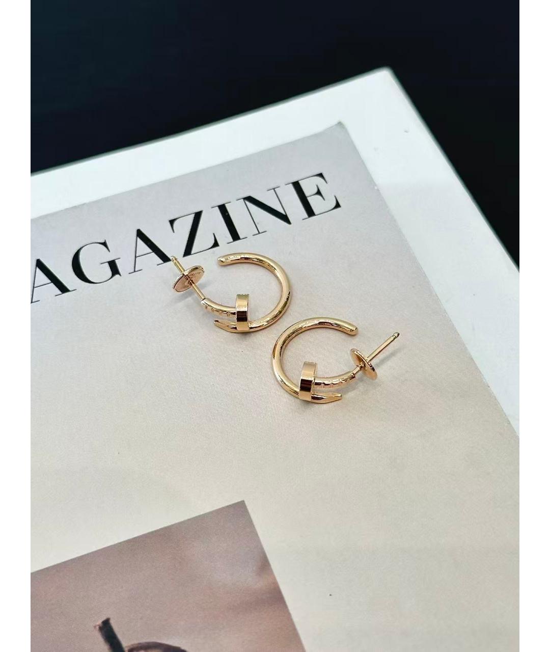 CARTIER Золотые серьги из розового золота, фото 4