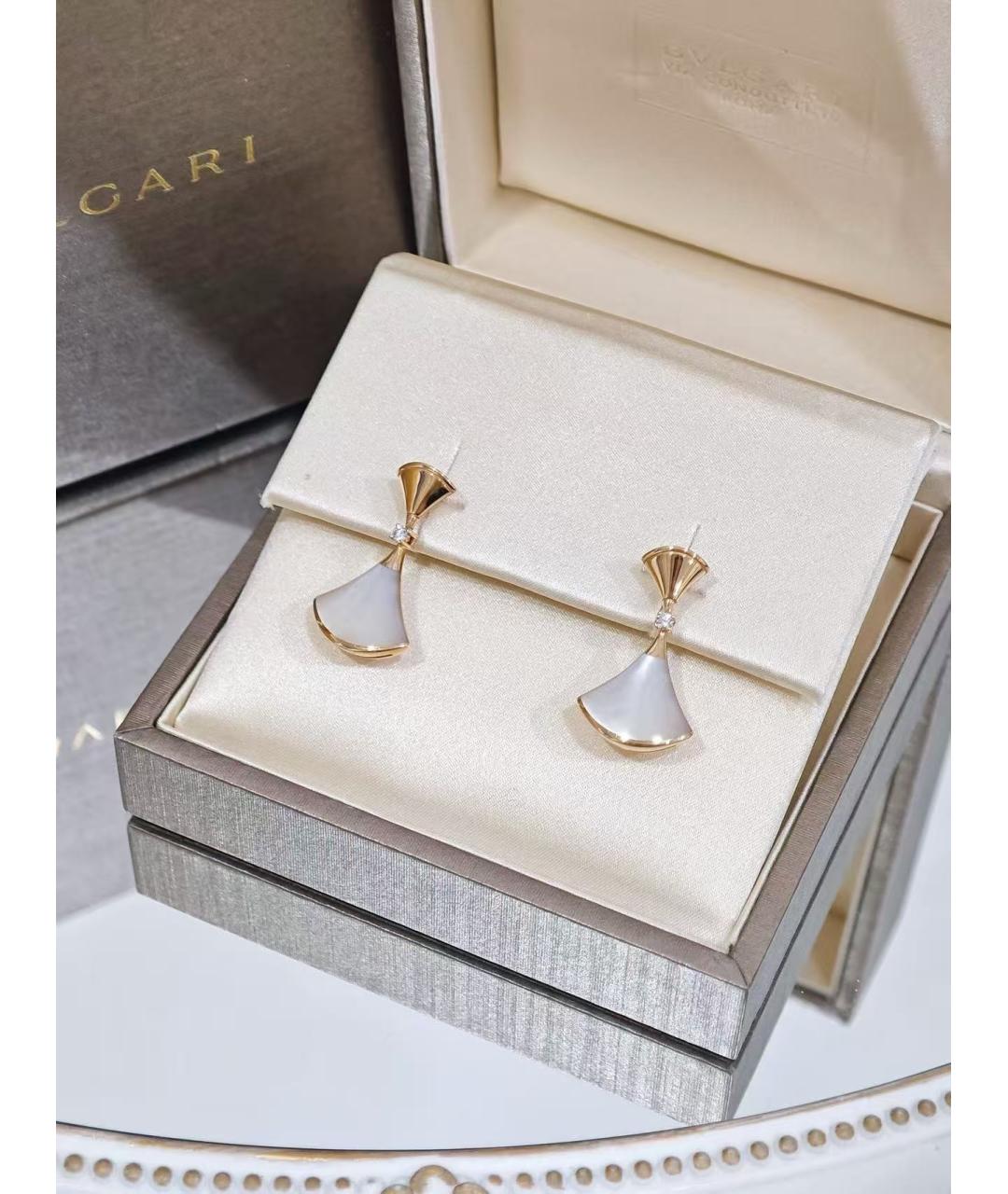 BVLGARI Золотые серьги из розового золота, фото 2