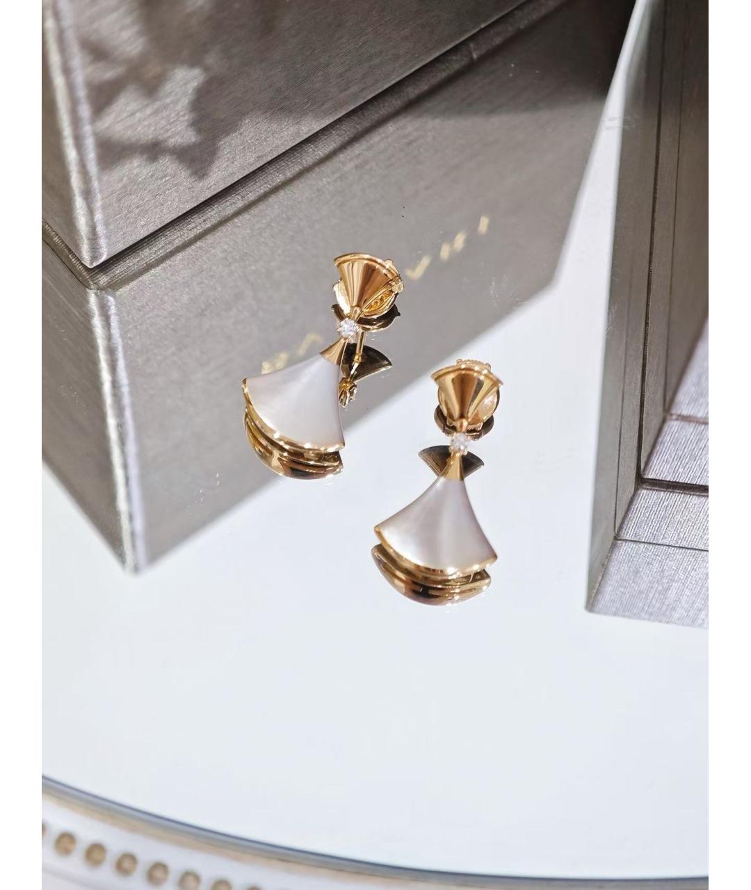 BVLGARI Золотые серьги из розового золота, фото 4