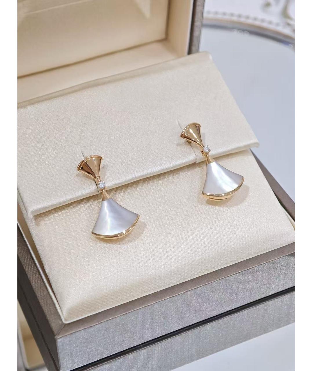 BVLGARI Золотые серьги из розового золота, фото 3