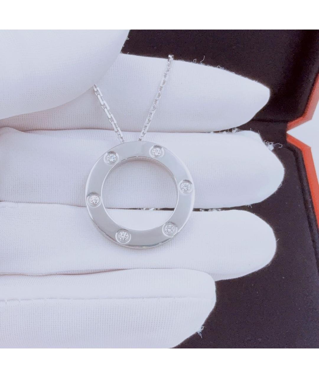 CARTIER Белое колье из белого золота, фото 6