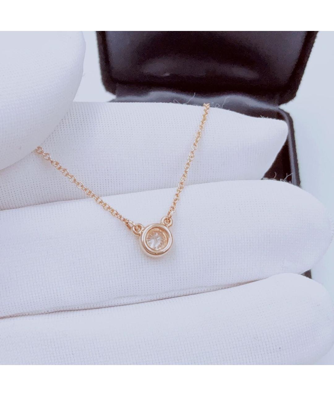 TIFFANY&CO Розовое колье из розового золота, фото 5