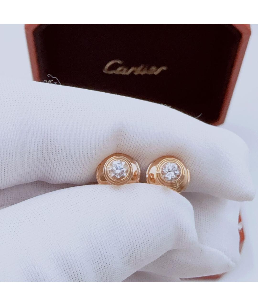 CARTIER Розовые серьги из розового золота, фото 3