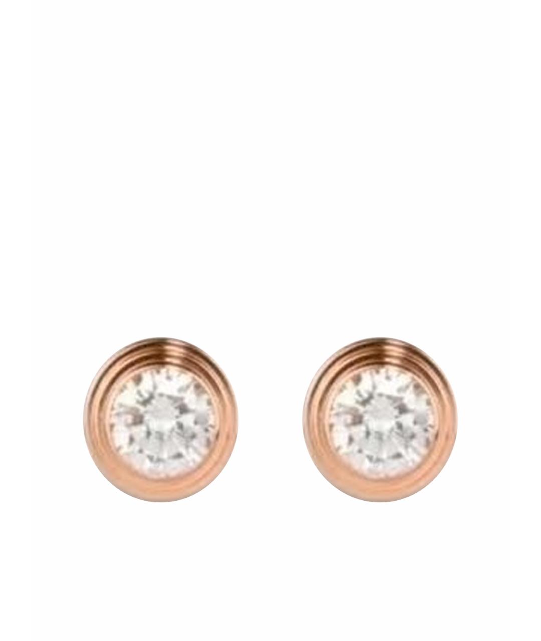 CARTIER Розовые серьги из розового золота, фото 1
