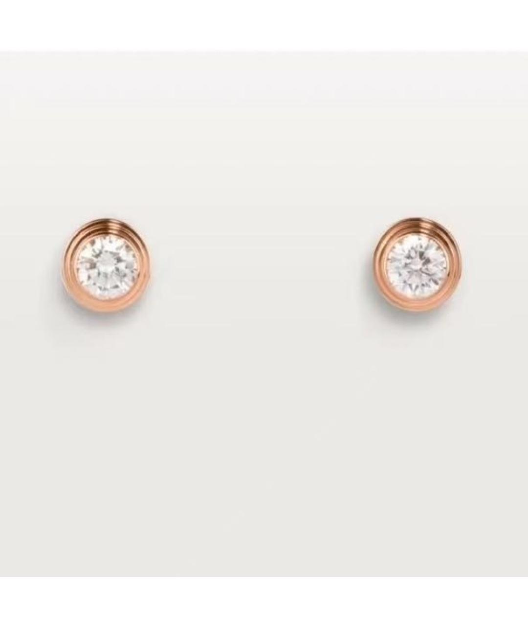 CARTIER Розовые серьги из розового золота, фото 7
