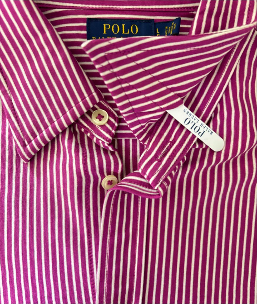 POLO RALPH LAUREN Розовая хлопковая рубашка, фото 5