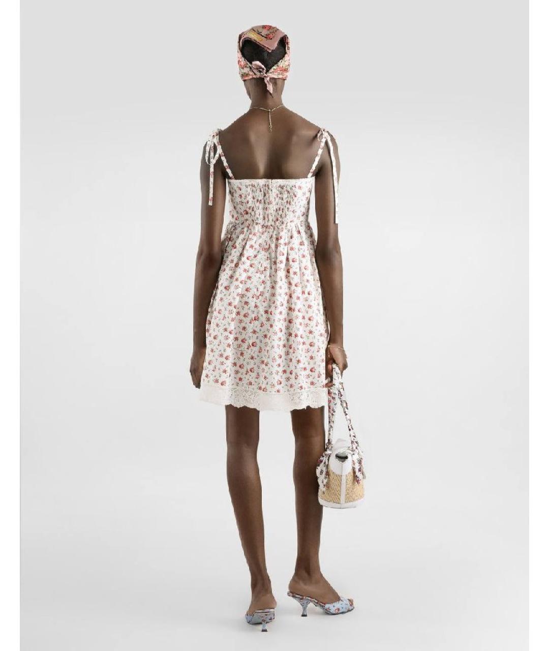 DOLCE&GABBANA Мульти хлопковое повседневное платье, фото 2