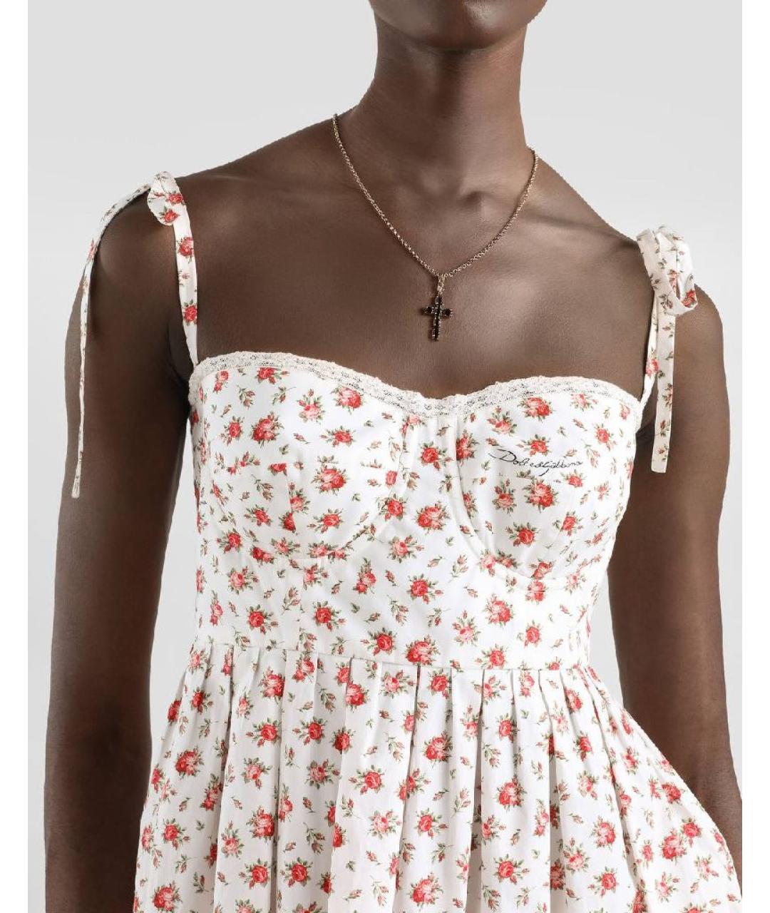 DOLCE&GABBANA Мульти хлопковое повседневное платье, фото 5