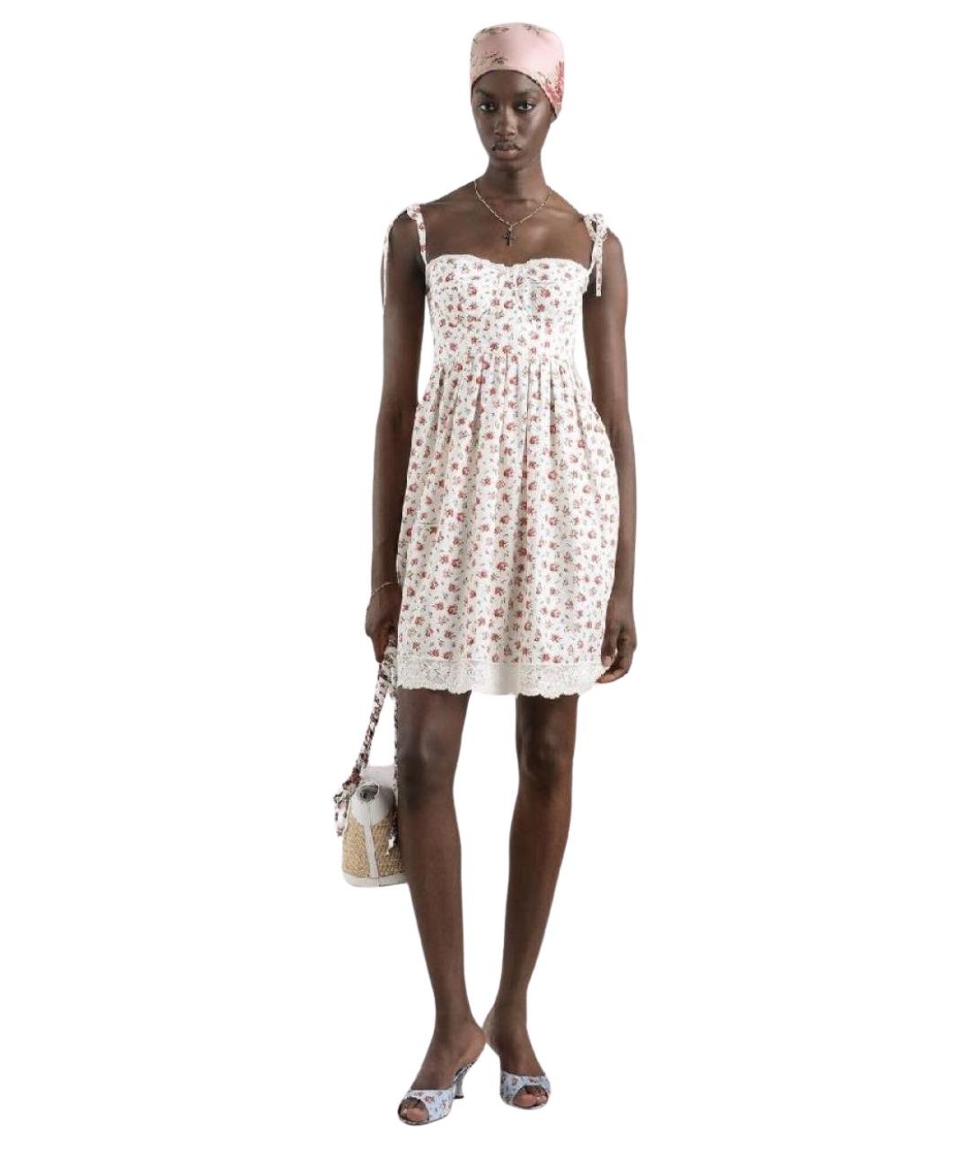 DOLCE&GABBANA Мульти хлопковое повседневное платье, фото 1