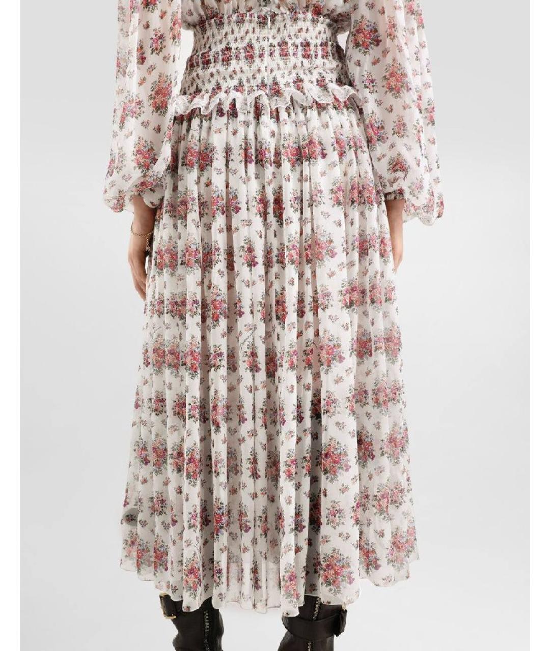 DOLCE&GABBANA Мульти шифоновое повседневное платье, фото 4