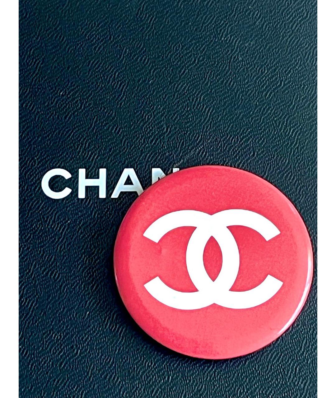 CHANEL Розовая металлическая булавка / брошь, фото 5