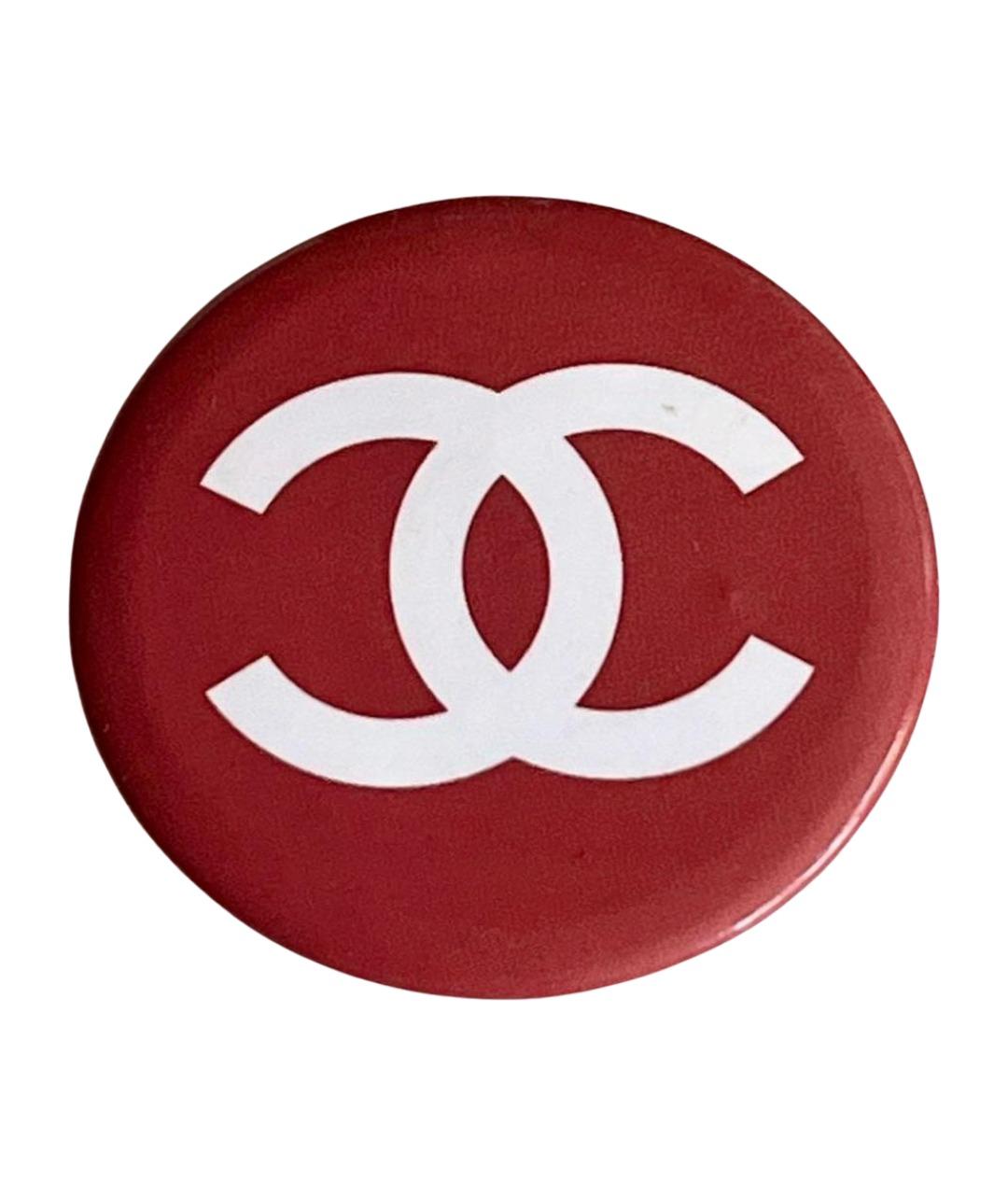 CHANEL Розовая металлическая булавка / брошь, фото 1