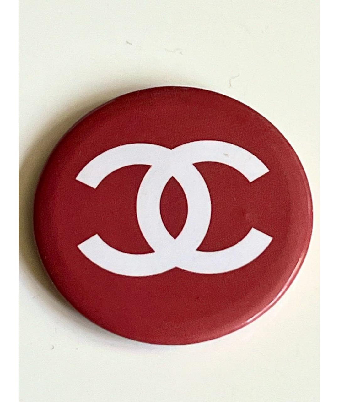 CHANEL Розовая металлическая булавка / брошь, фото 7
