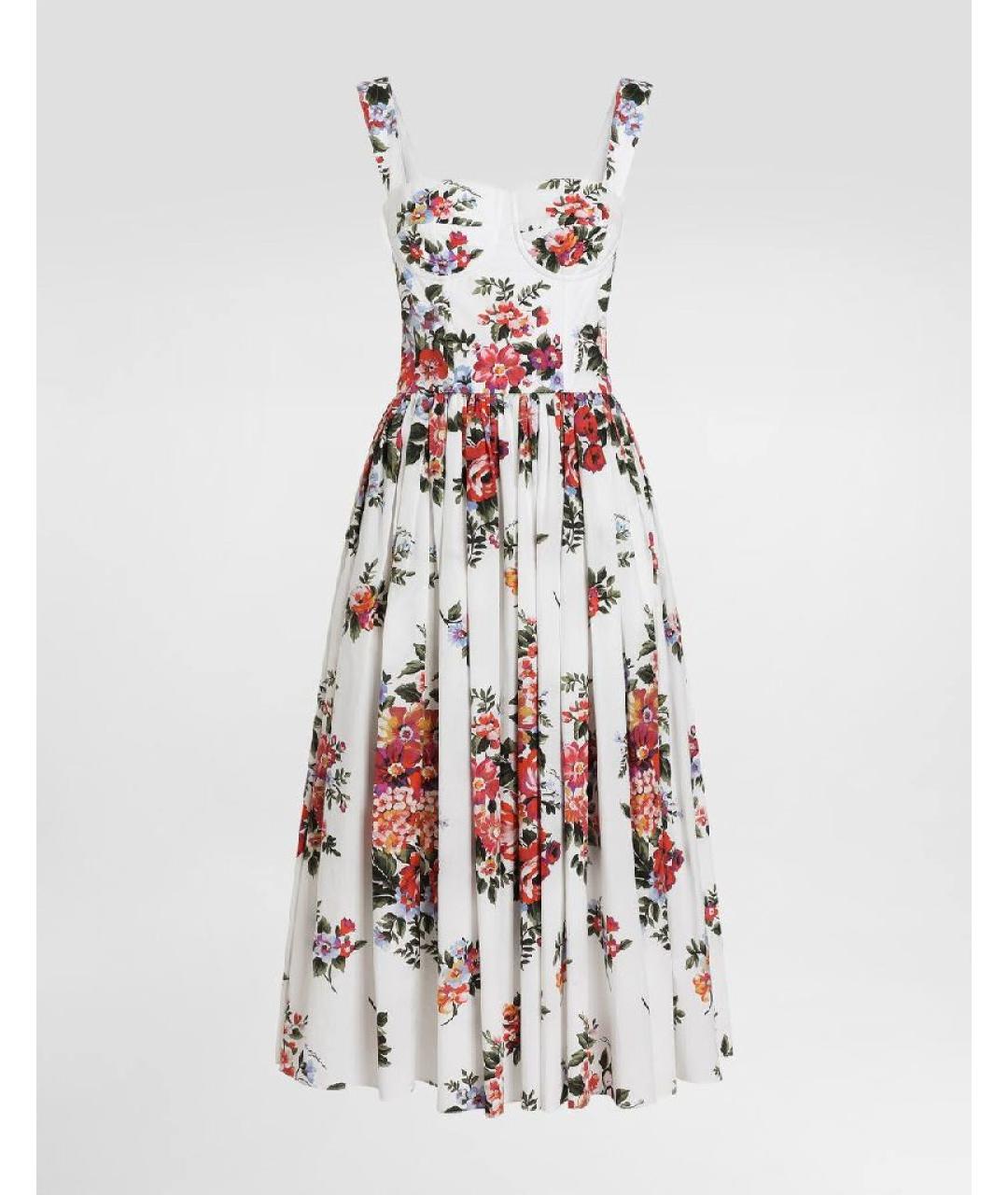 DOLCE&GABBANA Мульти хлопковый сарафан, фото 5