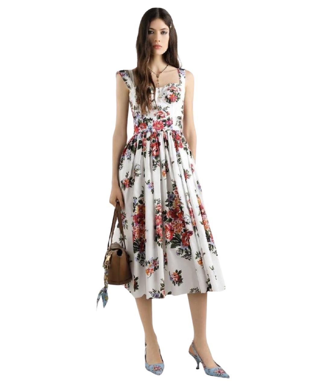 DOLCE&GABBANA Мульти хлопковый сарафан, фото 1
