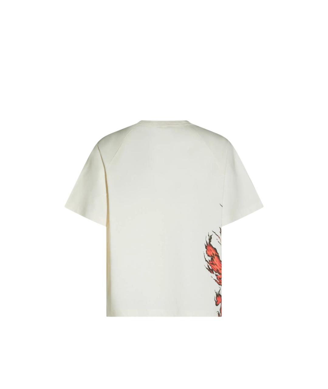 Y-3 Белая хлопковая футболка, фото 2