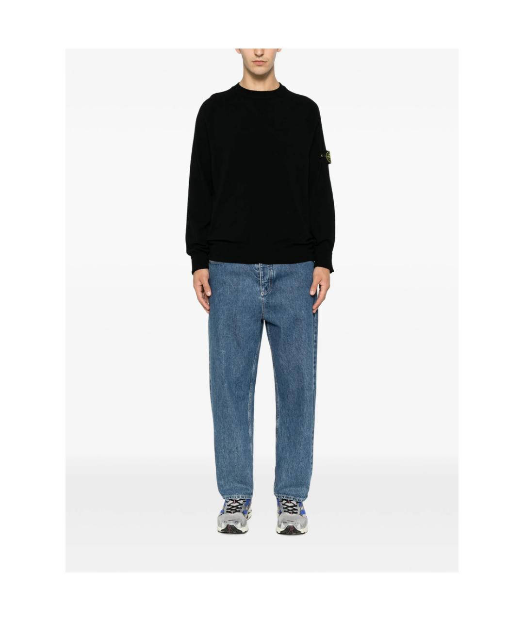 STONE ISLAND Черный полиэстеровый джемпер / свитер, фото 4