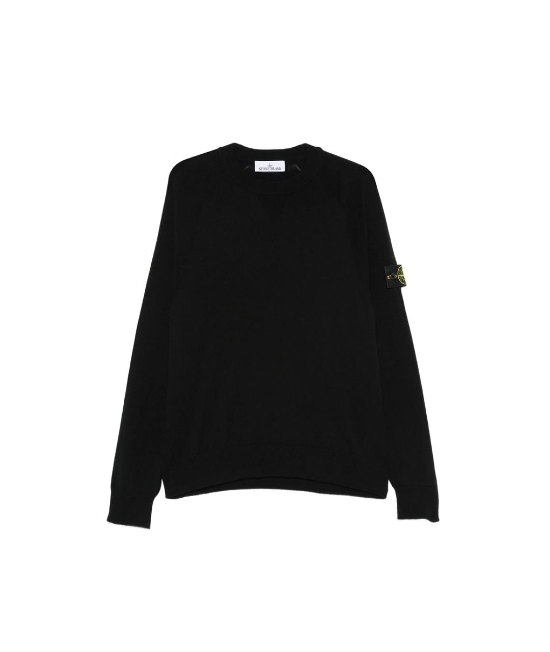 STONE ISLAND Черный полиэстеровый джемпер / свитер, фото 1
